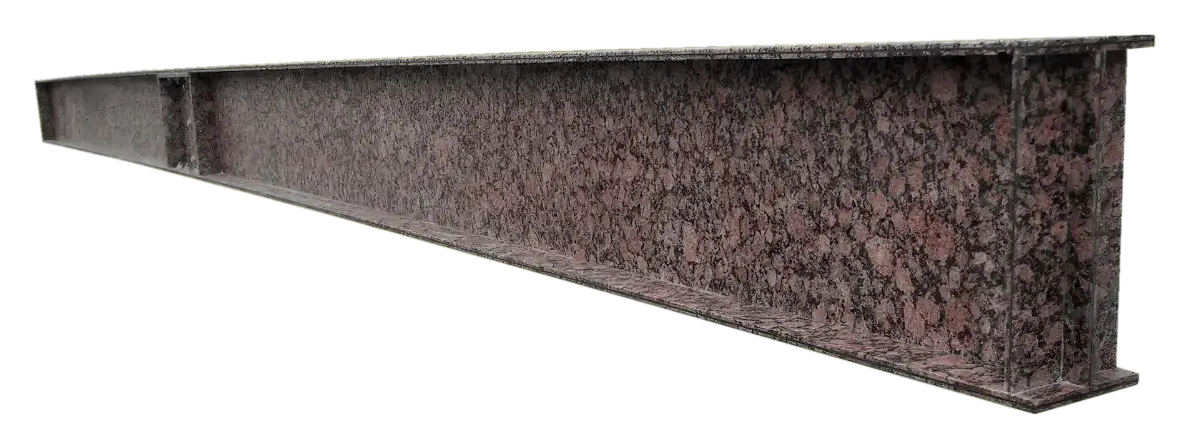 carbonfibrestone construction I-beam