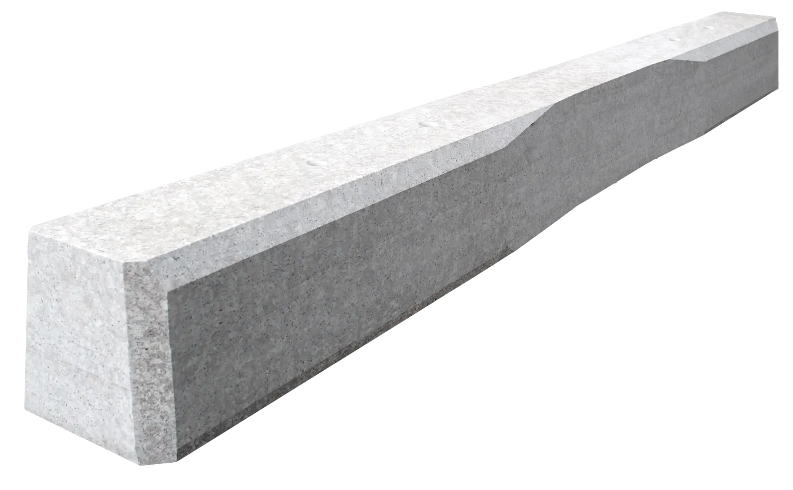 Railway sleeper made of carbon fibre stone